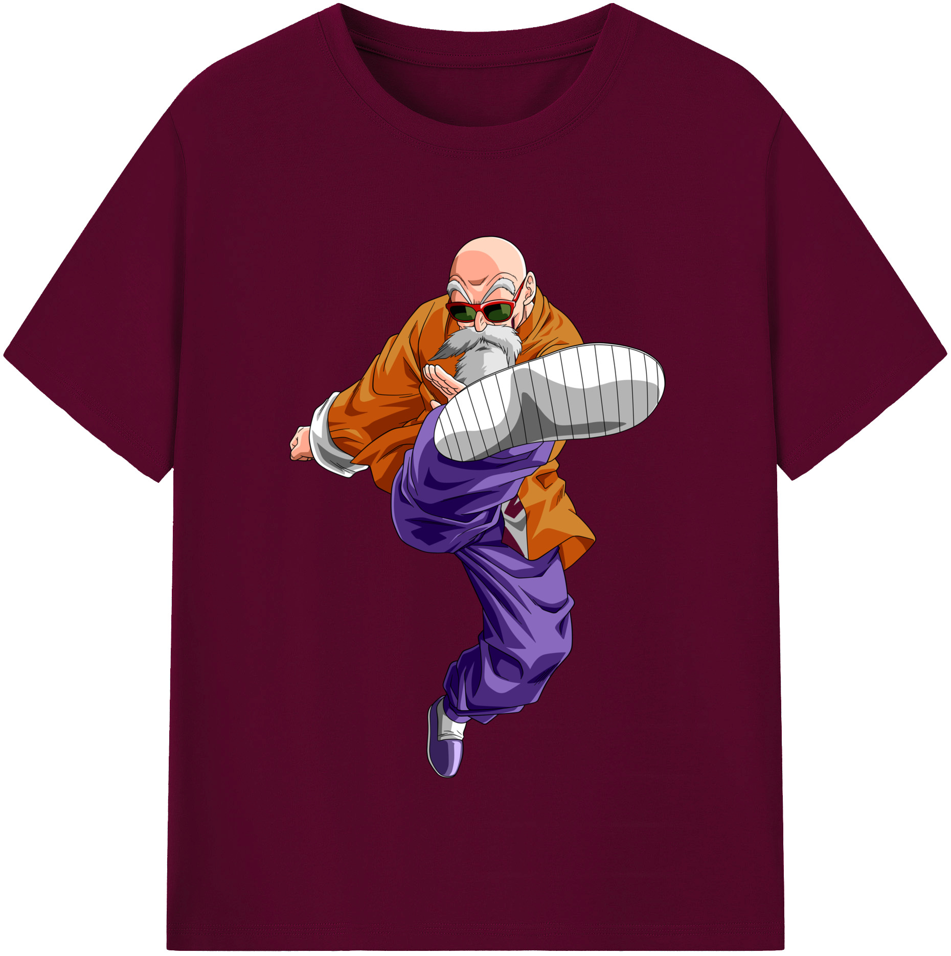 （画像用） ドラゴンボール 亀仙人（かめせんにん） DRAGON BALL Master Roshi Kame Sennin レディースカジュアルプリントTシャツ（綿100％）